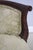Vintage Walnut Rococo Parlor Settee W. Damask Upholstery For Sale - Image 11 of 18