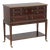 Ej Victor 2 Tier Yew Wood Silver Server Cart For Sale