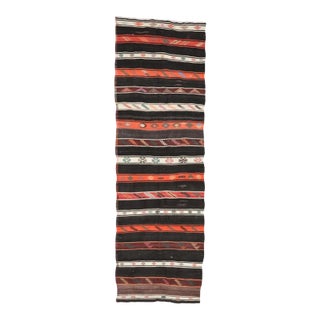 Mid 20th Century Embroidered Vintage Kilim Runner For Sale