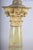 A remarkable 19th-century table lamp crafted from finely polished onyx marble, designed in the form of a classical...