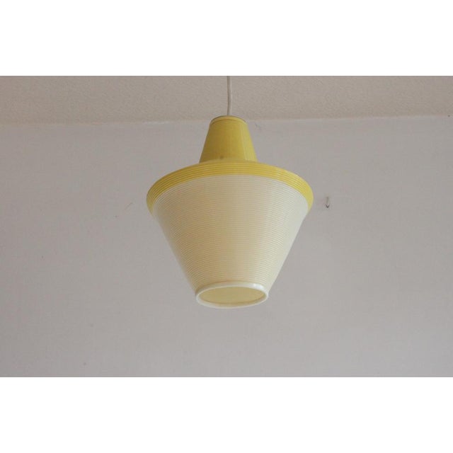 Cellulose Pendant Lamp from Atelier De Recherche Plastique & Rotaflex, 1950s For Sale - Image 6 of 17