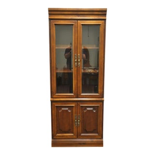 Hooker Furniture Solid Cherry Italian Neoclassical 30" Illuminated Bookcase / Wall Unit 880-70-149 For Sale