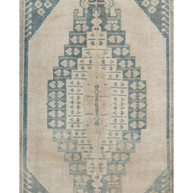 Vintage Beige Turkish Oushak Area Rug 5ft 8in X 9ft 6in For Sale In New York - Image 6 of 12