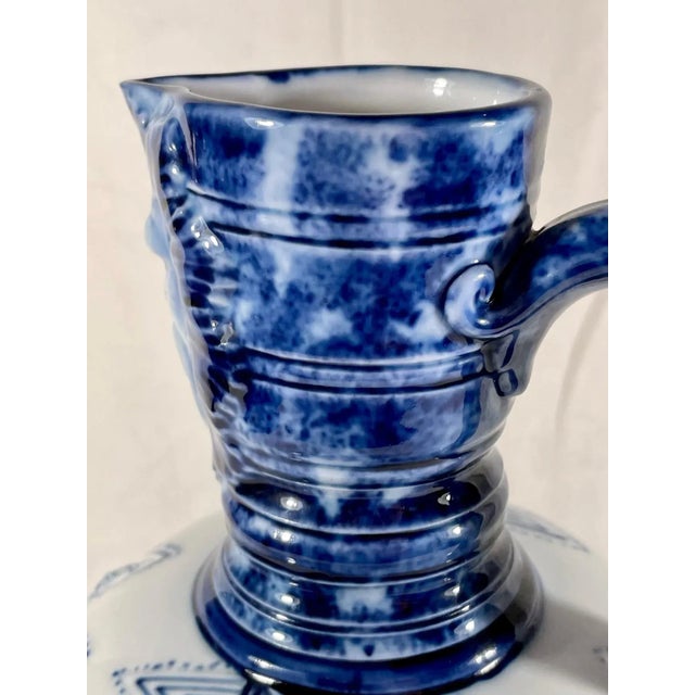 Antique German Kpm Porcelain Lidded Bartmann Jug Tankard. For Sale - Image 11 of 13