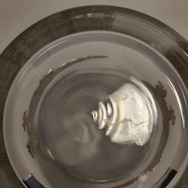 Glass Vintage Mid-Century Style Alligator Glass Champagne Ice Bucket For Sale - Image 7 of 11