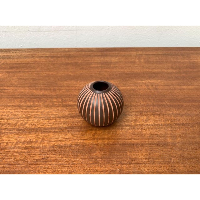 Mid-Century German Wormser Terra-Sigillata Pottery Vase, 1960s For Sale - Image 4 of 17