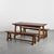 Mahogany Dining Table and Benches, France, 1960s, Set of 3 For Sale - Image 15 of 18