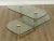 Postmodern 1970's Vintage Brass & Glass 2 Tier L Shape Coffee Table For Sale - Image 10 of 13