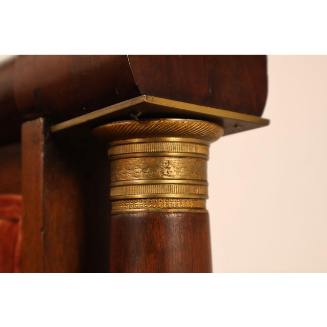 Antique American Classical Period Pair Of Ormolu Mounted Box Sofas For Sale - Image 15 of 18