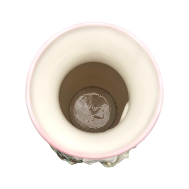 Franz Collection Calla Lily Sculptural Porcelain Vase Fz00045 by Kuei Mei, 14.5" For Sale - Image 11 of 14