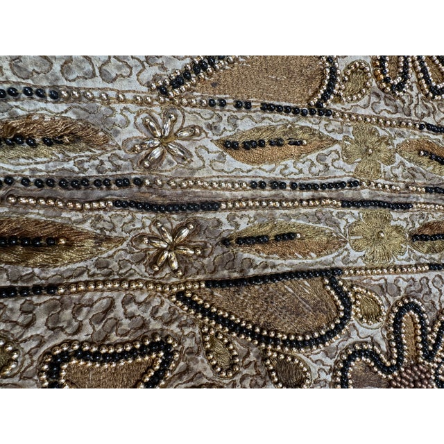 Indian Tapestry With Hand Sewn Beading For Sale - Image 10 of 12