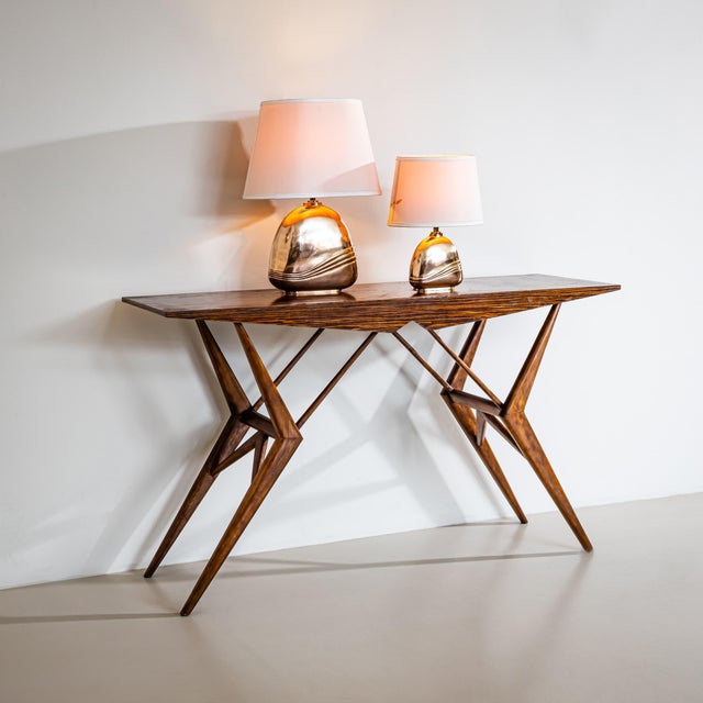 Mid-Century Modern Library Table in the Style of Ico Parisi's Model Ai 1009, Italy, 1950s For Sale - Image 3 of 9