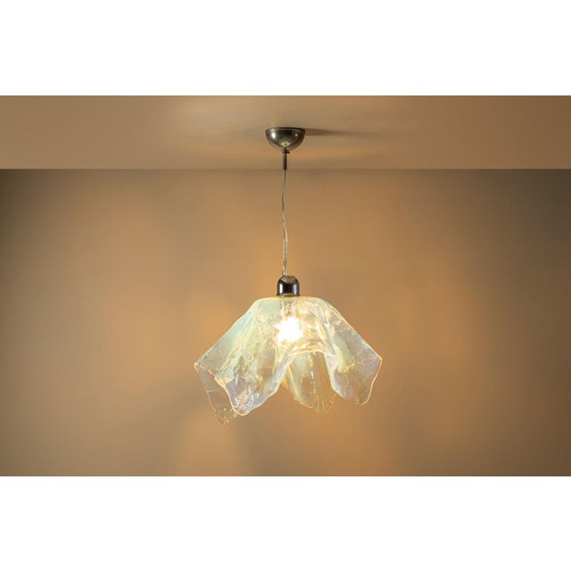 1970s LS 195 Pendant Lamp by Carlo Nason by AV Mazzega, Italy, 1970s For Sale - Image 5 of 15