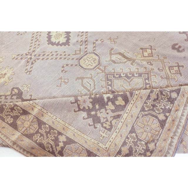 Early 20th Century Antique Turkish Oushak Rug For Sale - Image 5 of 9