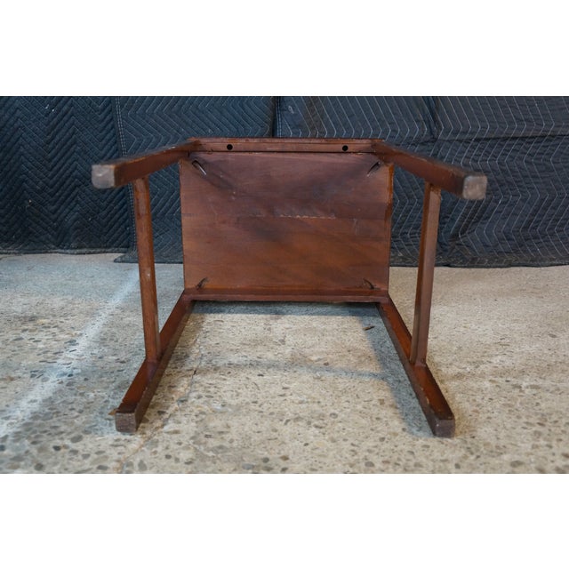 Mid Century Art Deco Style Mahogany Telephone Table Desk & Chair For Sale - Image 16 of 17