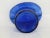 Mid 20th Century Cobalt Blue Frosted Glass Top Hat Toothpick Holder Ash Tray For Sale - Image 5 of 11