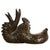 Japanese Japanese Meiji Period Bronze Okimono Sculpture of Rooster & Hen For Sale - Image 3 of 10