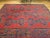Vintage Turkish Oushak Hand-Knotted Rug, Red Geometric Design, 1900s For Sale - Image 12 of 12