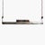 Large Fluorescent Double Pendant in Flat Cast Aluminum, 1970s For Sale - Image 11 of 11