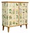 Swedish Modern, Nordens Flora Cabinet, Birch, Floral Lithographs, Sweden, 1940s For Sale