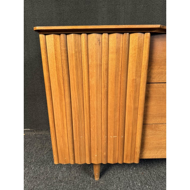 Mid 20th Century Vintage Mid-Century Walnut Sideboard by United Furniture For Sale - Image 10 of 12