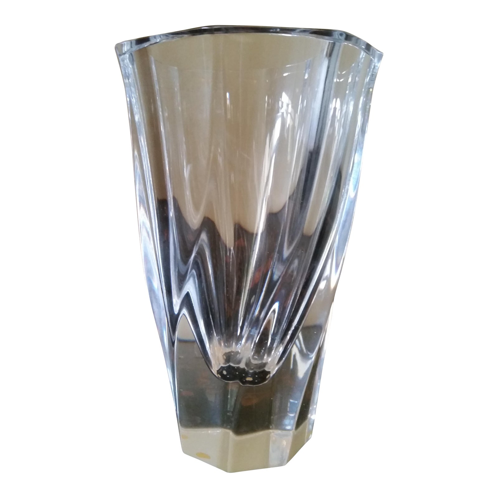 Orrefors "Residence" Crystal Vase, Signed Chairish