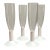 Vintage Modern Frosted Plastic Champagne Flutes - Set of 4 For Sale