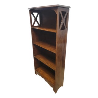 Midcentury Modern Walnut Book or Display Shelf For Sale