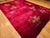 Antique Chinese Art Deco Rug, Hand-Knotted Wool, Crimson Floral Design, 10x14 For Sale - Image 11 of 18