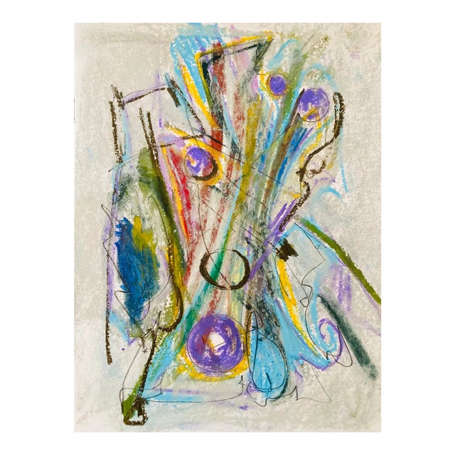 Original Contemporary Drawing by Erik Sulander 9x12, Pastel. Signed, Unframed For Sale