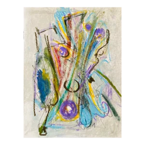 Original Contemporary Drawing by Erik Sulander 9x12, Pastel. Signed, Unframed