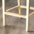 Pair | Large Vintage Wooden Bar Stools With Bamboo Fabric For Sale In Fayetteville, AR - Image 6 of 7
