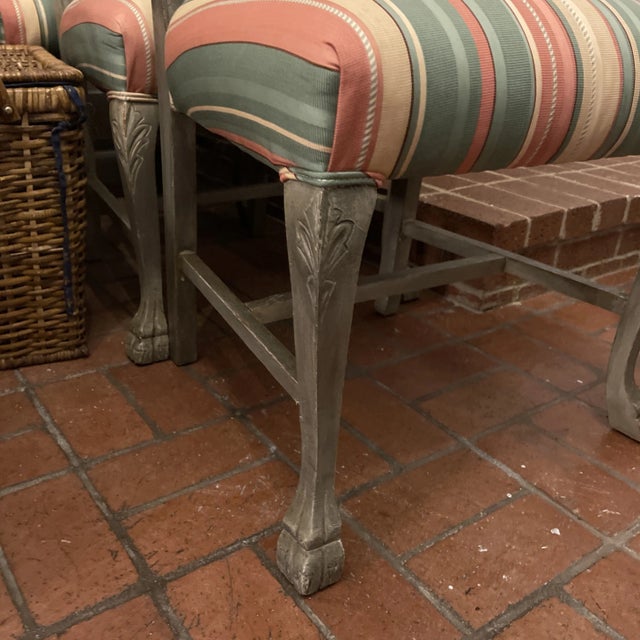 Late 19th Century Polychrome Carved Green Man Dining Chairs Set of 4 For Sale - Image 10 of 10