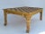 Wood C.1980's "Archival" -John Hutton for Donghia Leather Strapped, Wrapped Bamboo, Rattan, & Wicker -"Sanur,"Coffee Table For Sale - Image 7 of 18