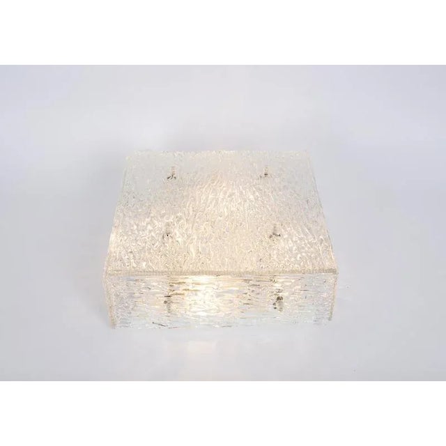 Murano Glass Flushmount attributed to Kalmar, Austria, 1960s For Sale - Image 6 of 12