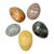1960s Polished Multicolor Solid Stone Decorative Eggs – Set of 5 For Sale