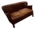 Restoration Hardware Small Leather Settte For Sale