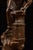 Bronze Antique Art Nouveau German Spelter Blacksmith Lamp For Sale - Image 8 of 8