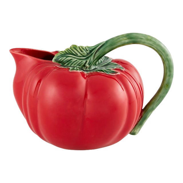 Bordallo Pinheiro Tomato Pitcher, 95 oz For Sale