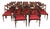 Vintage Regency Revival Swag Back Dining Chairs, Set of 22 For Sale