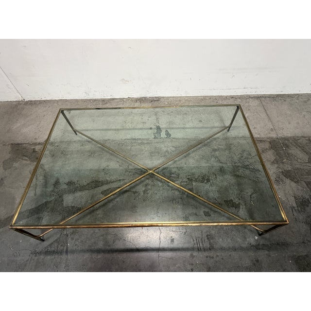 Modern Rh Modern Thaddeus Glass Rectangular Coffee Table For Sale - Image 3 of 9