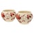 Large Antique Flower Pots Cachepots with Floral Decor, Set of 2 For Sale - Image 4 of 18