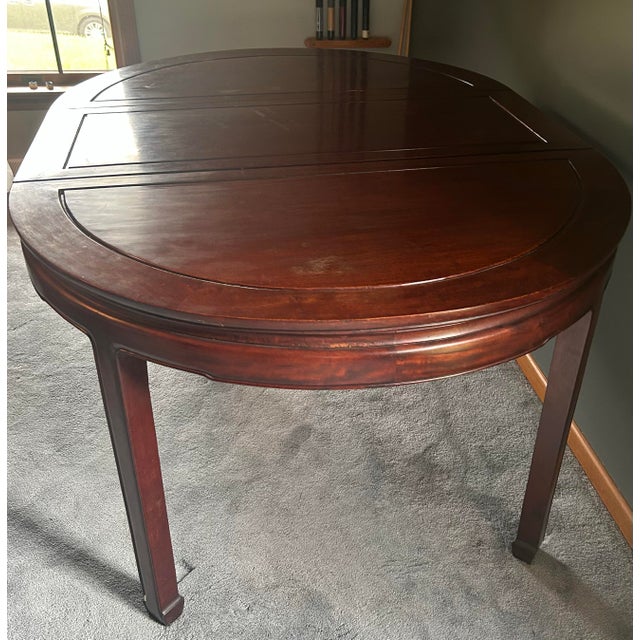 1970s Solid Wood Expandable Table For Sale - Image 4 of 5
