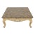 Maitland Smith Marble Top French Coffee Cocktail Table For Sale