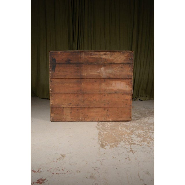 Pine Bank of 27 Engineers Drawers, 1920s For Sale - Image 10 of 11