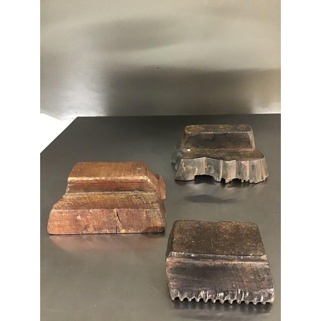 Ancient wooden molds made by hand and sending the rhine valley, carved by hand on a very hard wood of the place. they used...