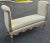 Featured is a remarkably elegant Vicente Wolf Collection Custom Neoclassical Style Silver Gilt Window Bench. Fit for a...