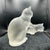 Two Cat by René Lalique in frosted glass For Sale - Image 9 of 12