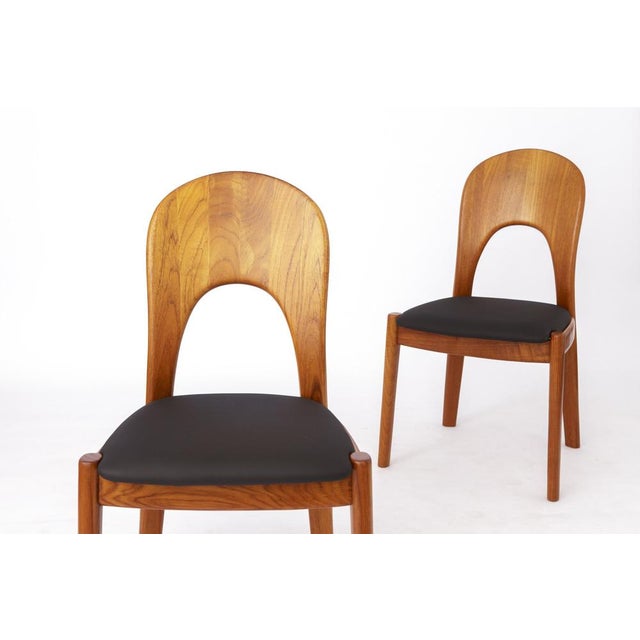 1970s Vintage Danish Dining Chairs by Niels Koefoed for Koefoeds Hornslet, 1970s, Set of 6 For Sale - Image 5 of 7
