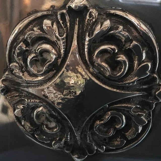 Postmodern Silver-Plated and Silver Box Vase, 1970 For Sale - Image 3 of 11